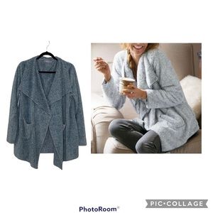 Hugs from soft surroundings one button shabby soft cardigan size Medium EUC